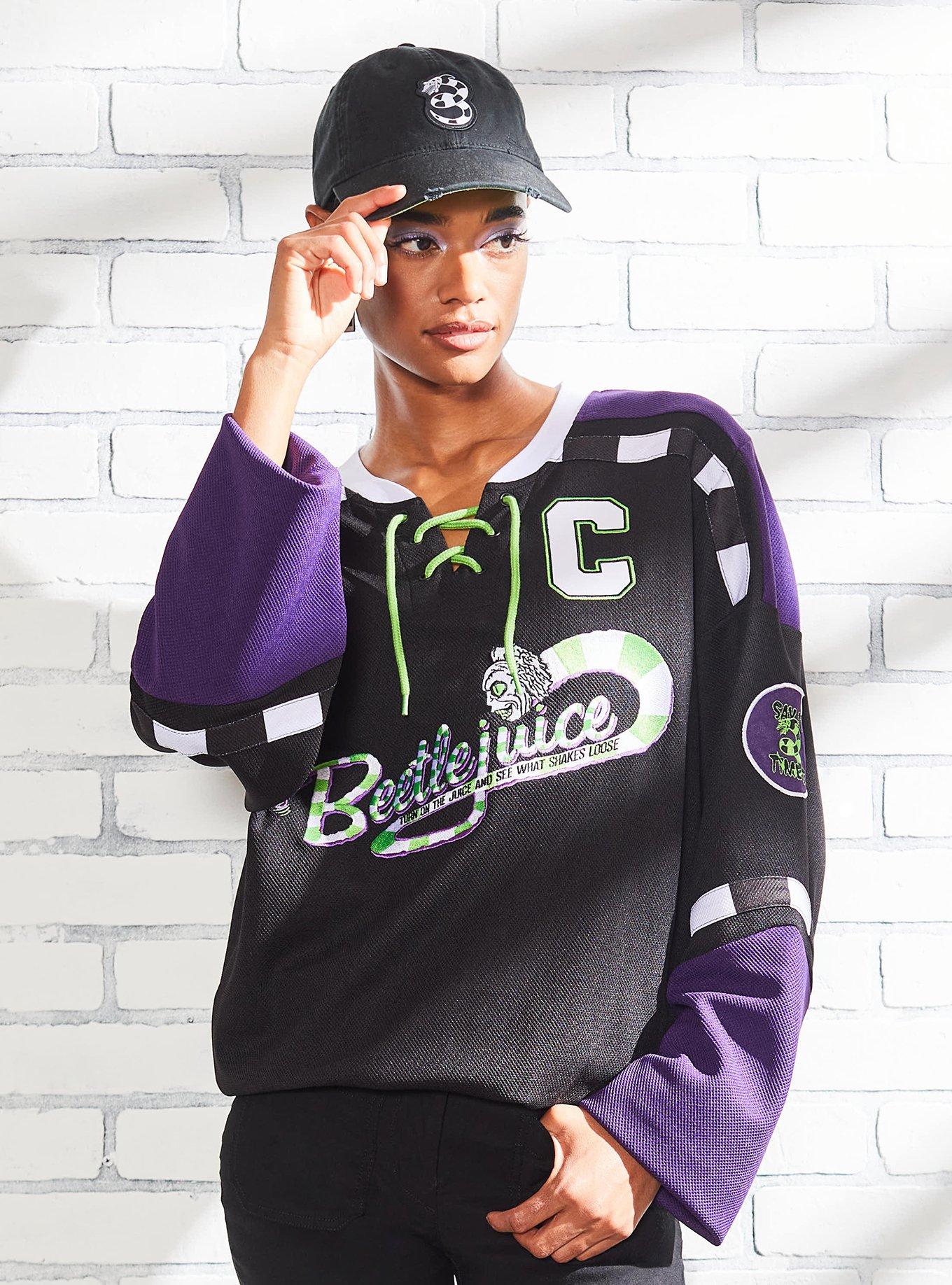 Beetlejuice Snake Hockey Jersey - BoxLunch Exclusive, , hi-res