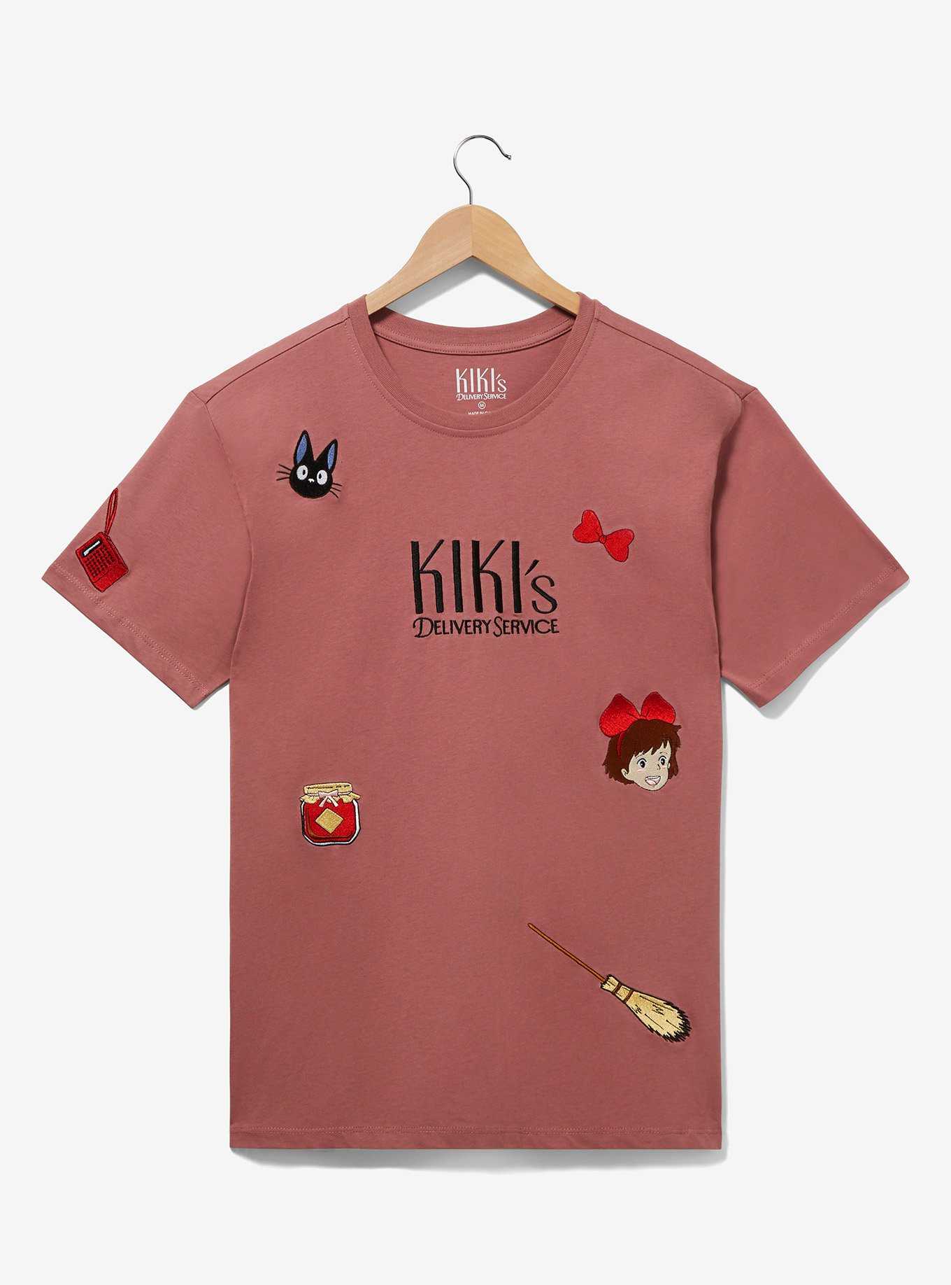 Studio Ghibli Kiki's Delivery Service Scattered Icons Embroidered T-Shirt - BoxLunch Exclusive, , hi-res