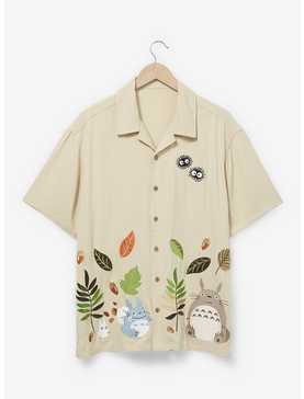 Studio Ghibli My Neighbor Totoro Fall Foliage Woven Button-Up - BoxLunch Exclusive, , hi-res