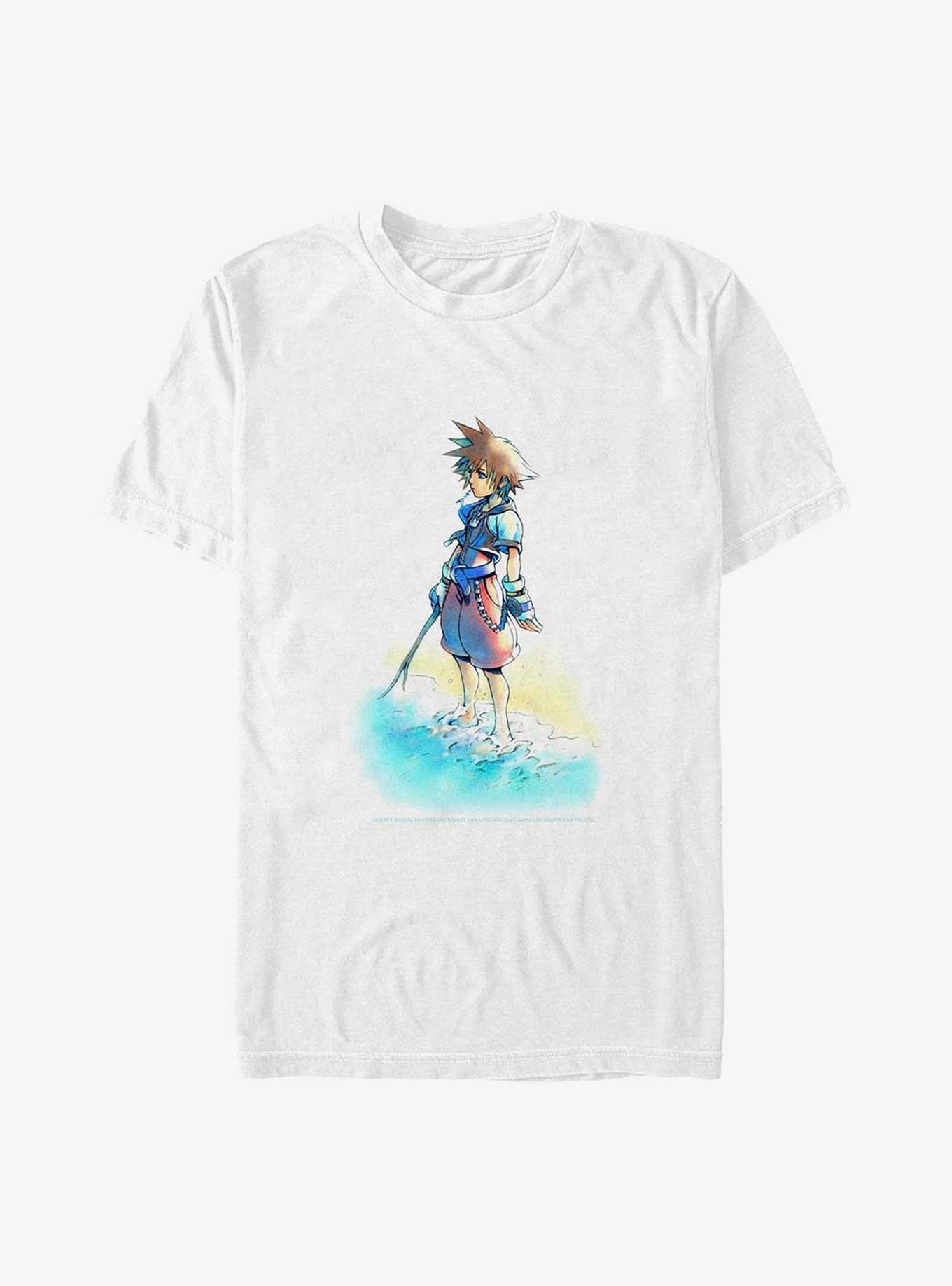 Disney Kingdom Hearts Beach Sora Big & Tall T-Shirt, WHITE, hi-res