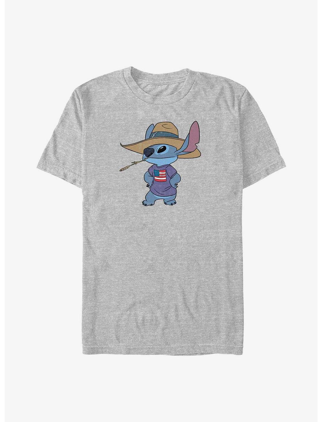 Disney Lilo & Stitch Americana Stitch Big & Tall T-Shirt, ATH HTR, hi-res