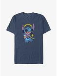 Disney Lilo & Stitch Rockin' Stitch Big & Tall T-Shirt, NAVY HTR, hi-res