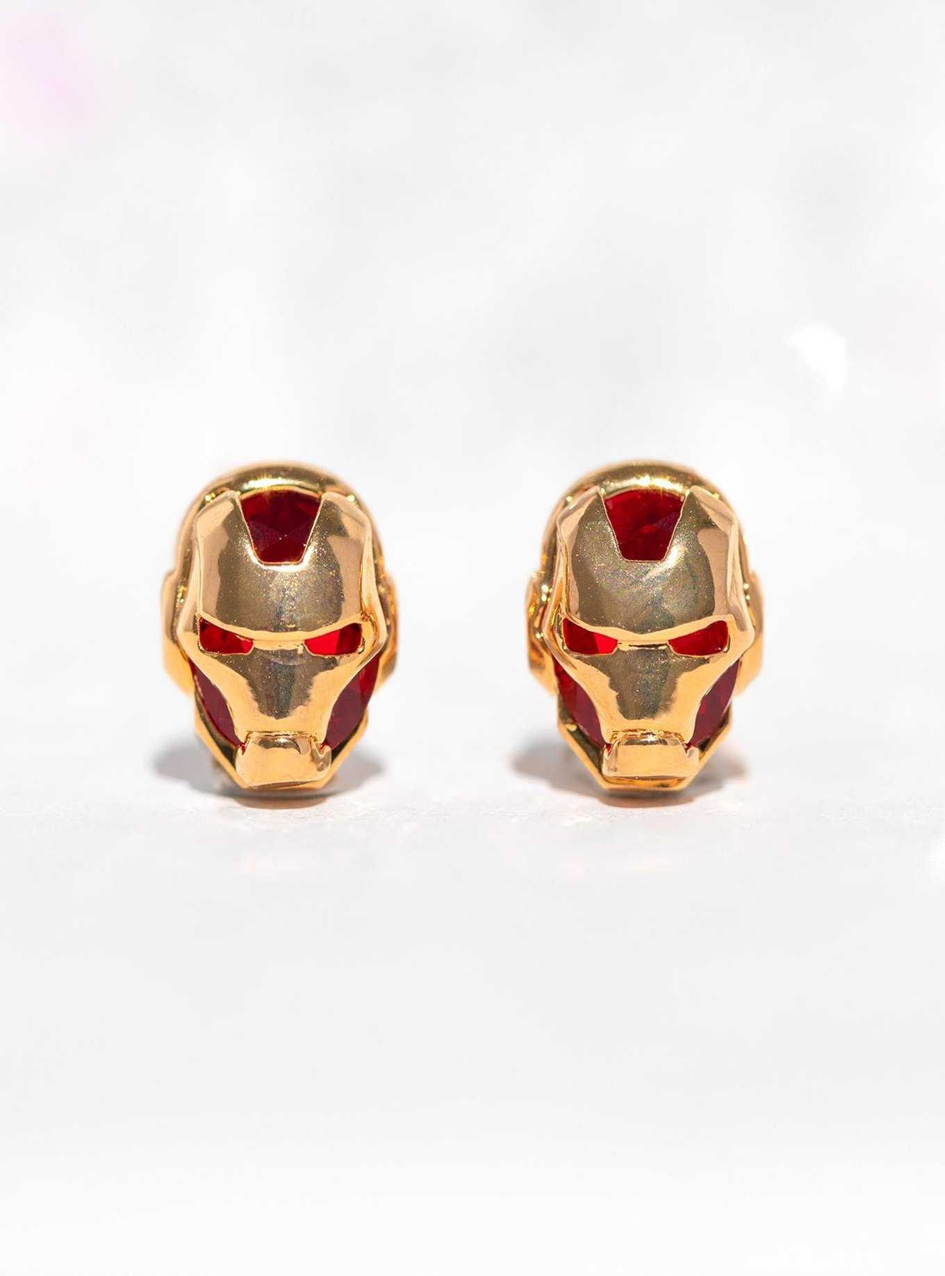 Marvel X Girls Crew Iron Man Mask Stud Earrings, , hi-res
