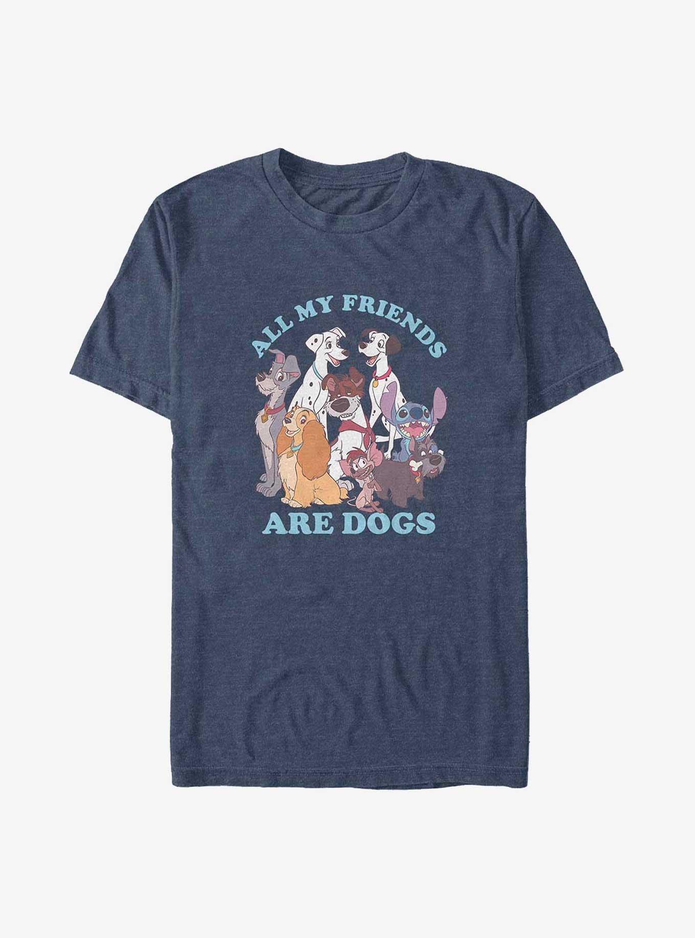 Disney Channel Dog Friends Big & Tall T-Shirt, NAVY HTR, hi-res