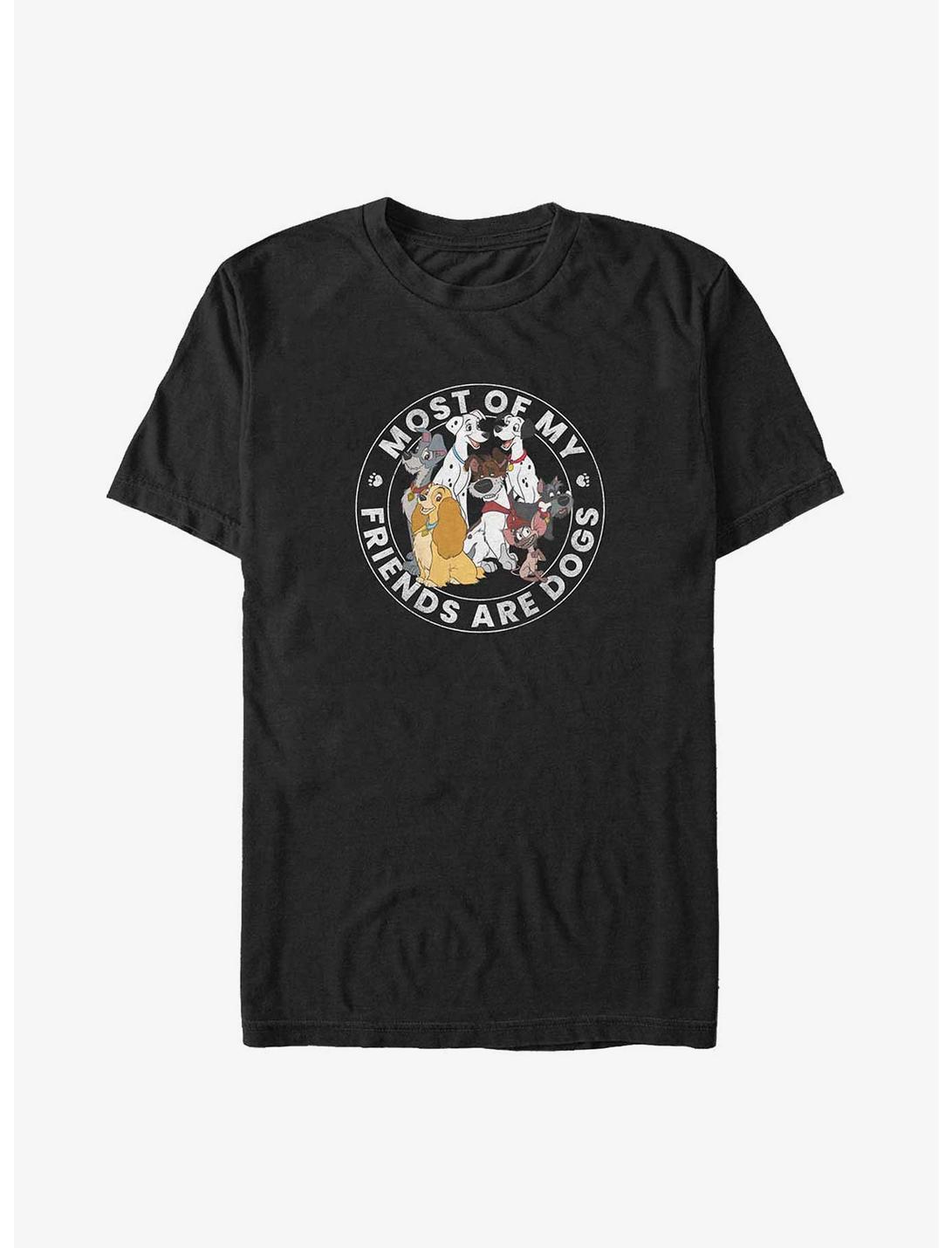 Disney Channel Most of My Friends Are Dogs Big & Tall T-Shirt, BLACK, hi-res