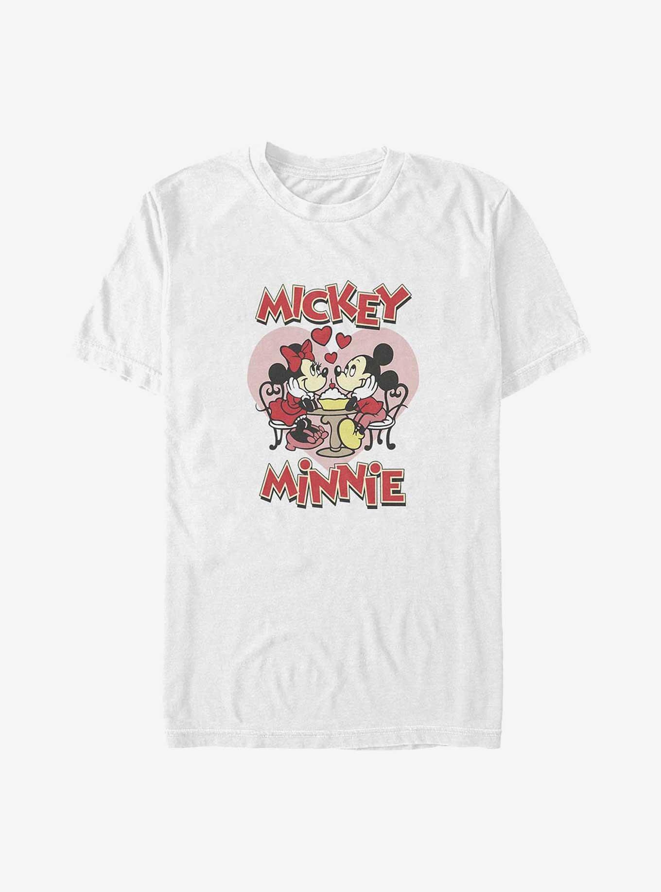 Disney Mickey Mouse Mickey and Minnie Sweet Sundae Big & Tall T-Shirt, WHITE, hi-res