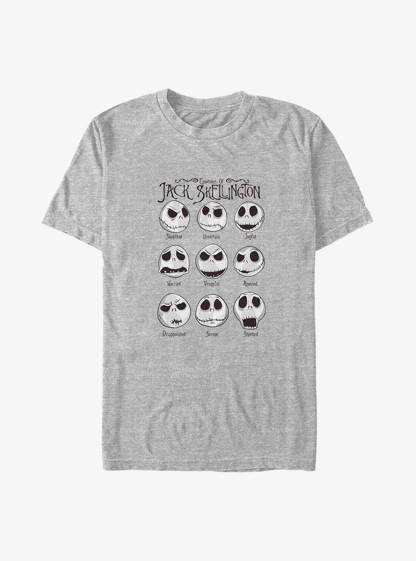 Disney The Nightmare Before Christmas Jack Emotions Big & Tall T-Shirt, ATH HTR, hi-res