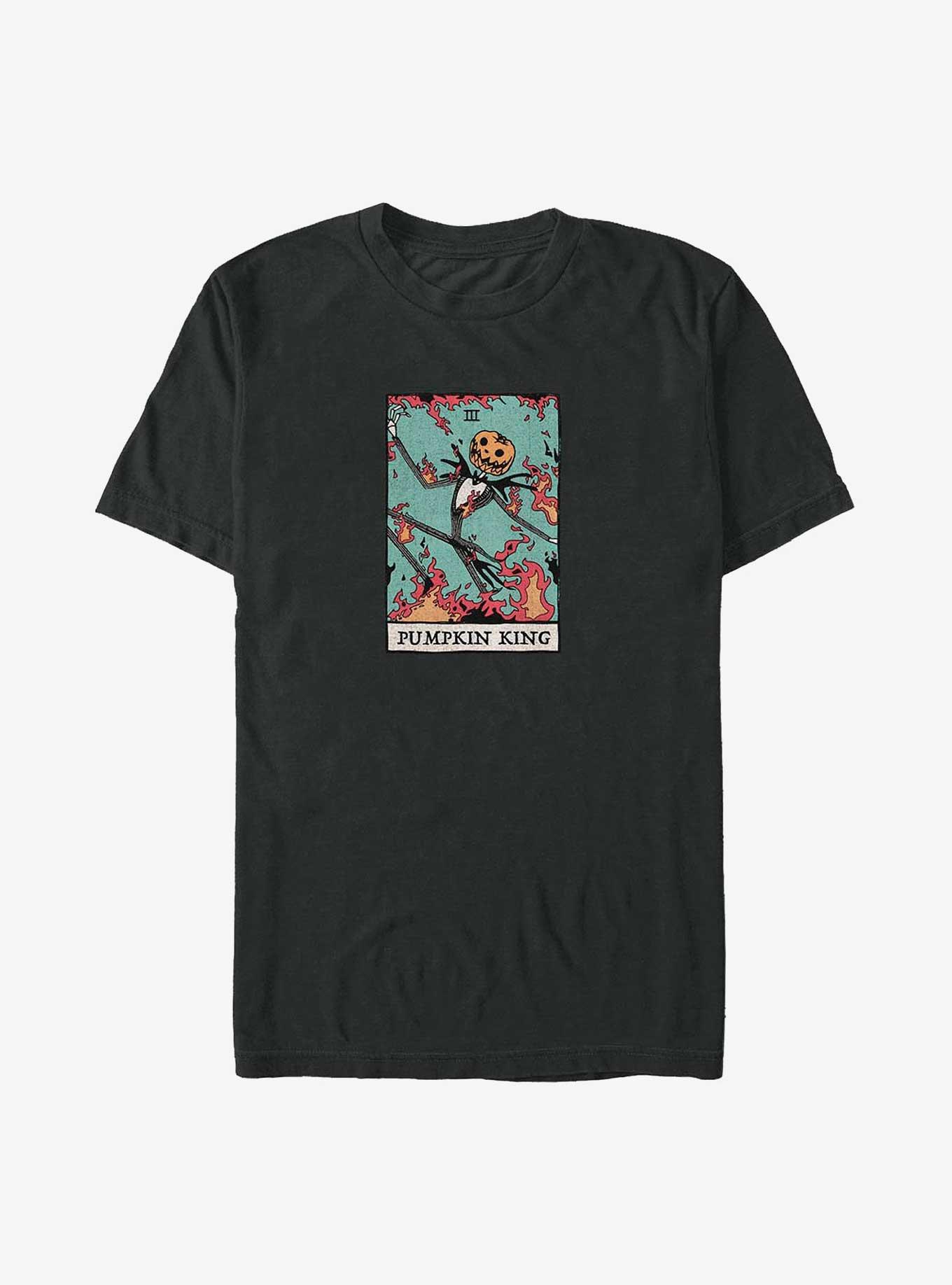 Disney The Nightmare Before Christmas Jack Pumpkin King Card Big & Tall T-Shirt, BLACK, hi-res