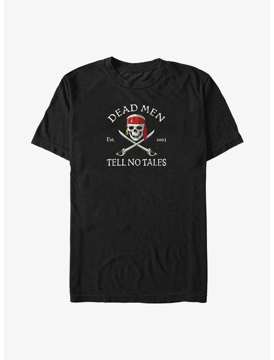 Disney Pirates of the Caribbean Dead Men Tell No Tales Big & Tall T-Shirt, BLACK, hi-res