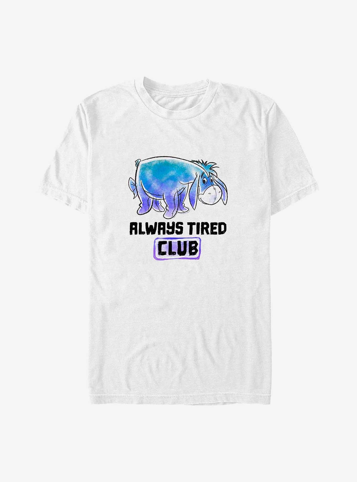 Disney Winnie The Pooh Eeyore Tired Club Big & Tall T-Shirt, WHITE, hi-res
