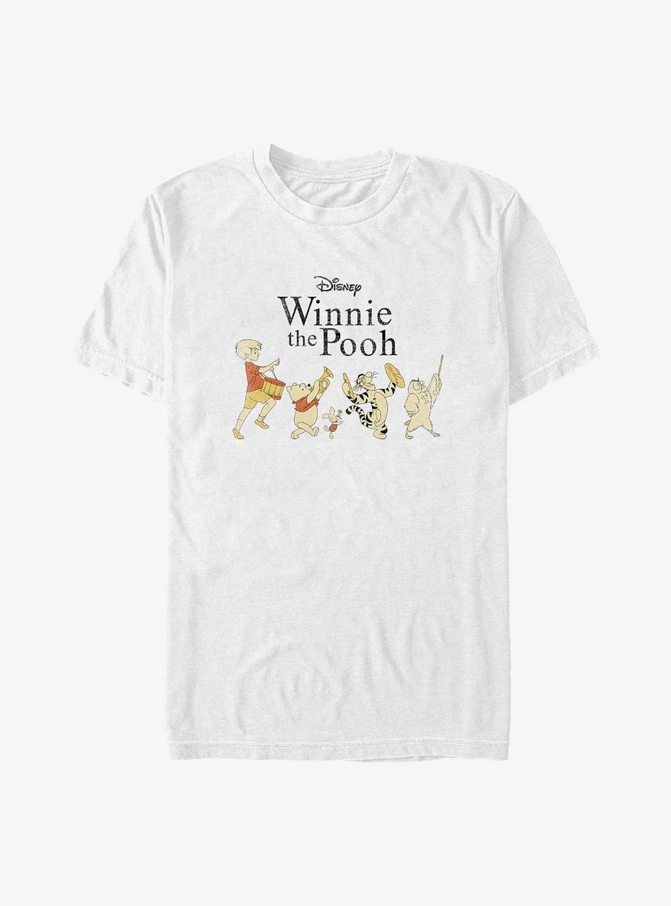 Disney Winnie The Pooh Happy Parade Big & Tall T-Shirt, WHITE, hi-res