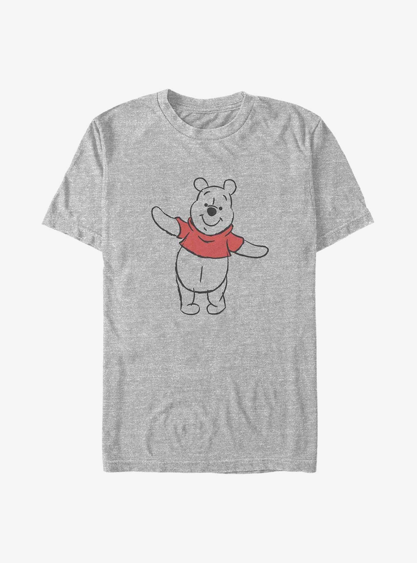 Disney Winnie The Pooh Sketch Winnie Big & Tall T-Shirt