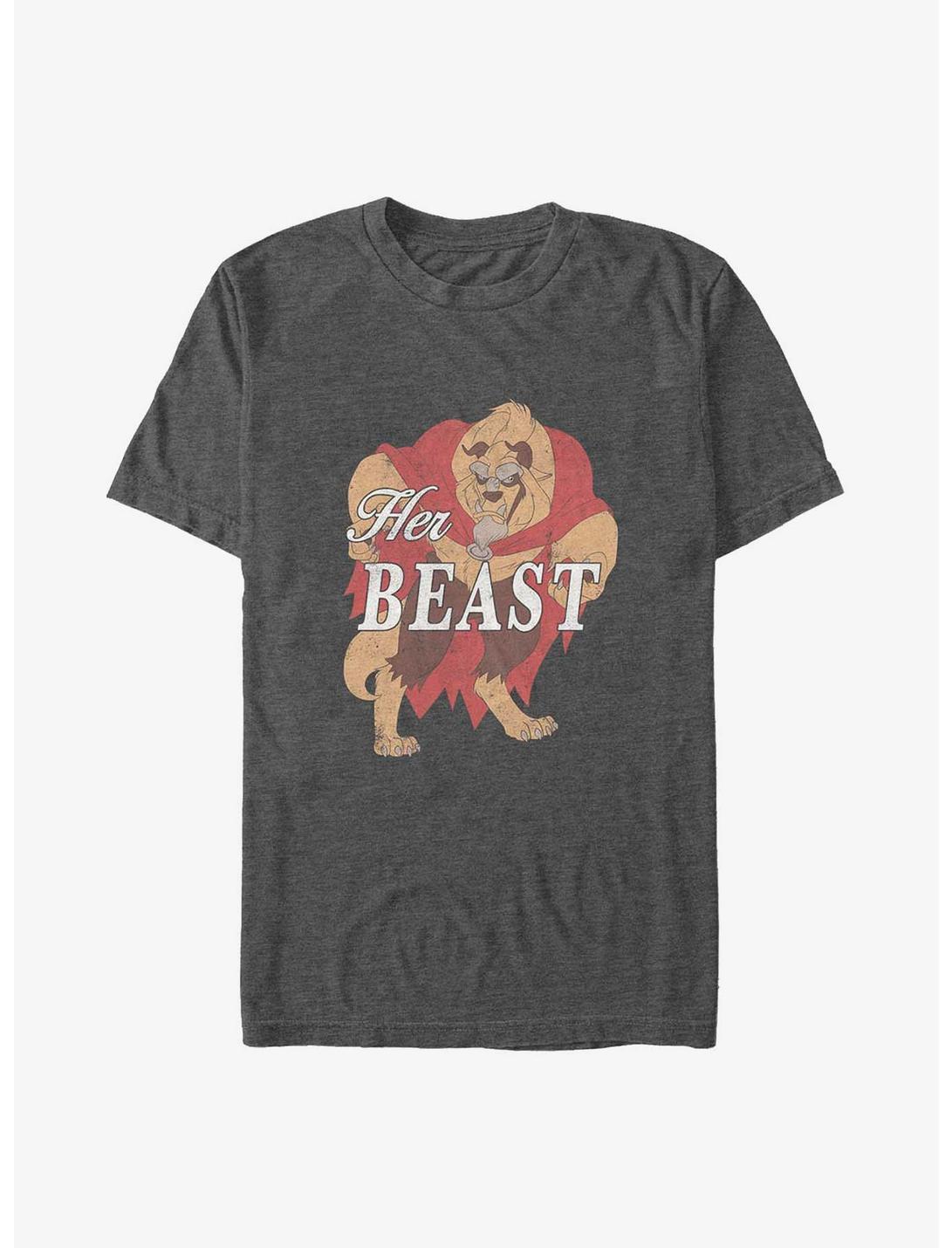 Disney Beauty and the Beast Her Beast Big & Tall T-Shirt, CHAR HTR, hi-res