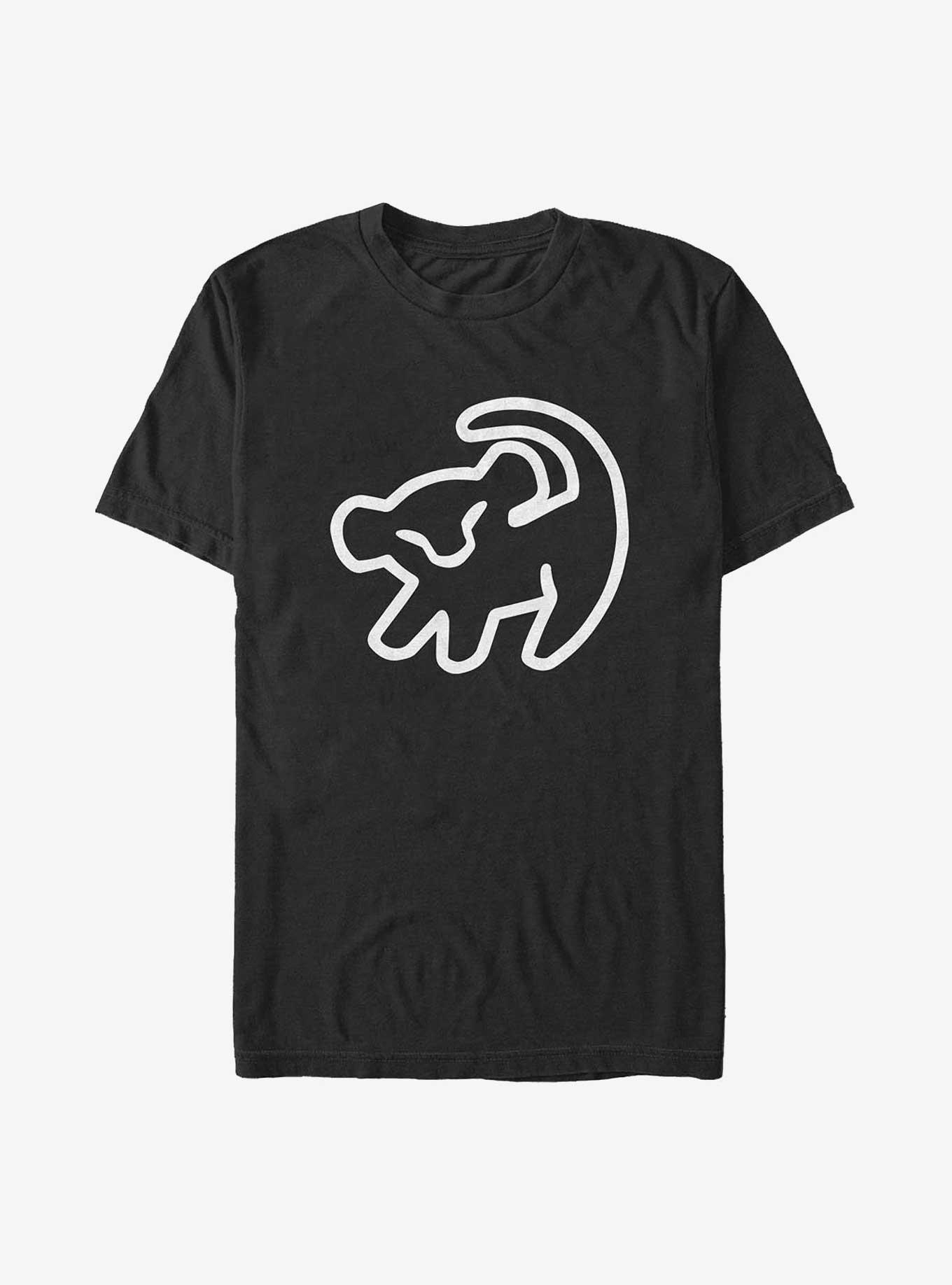 Disney The Lion King Simba Cave Drawing Big & Tall T-Shirt, BLACK, hi-res