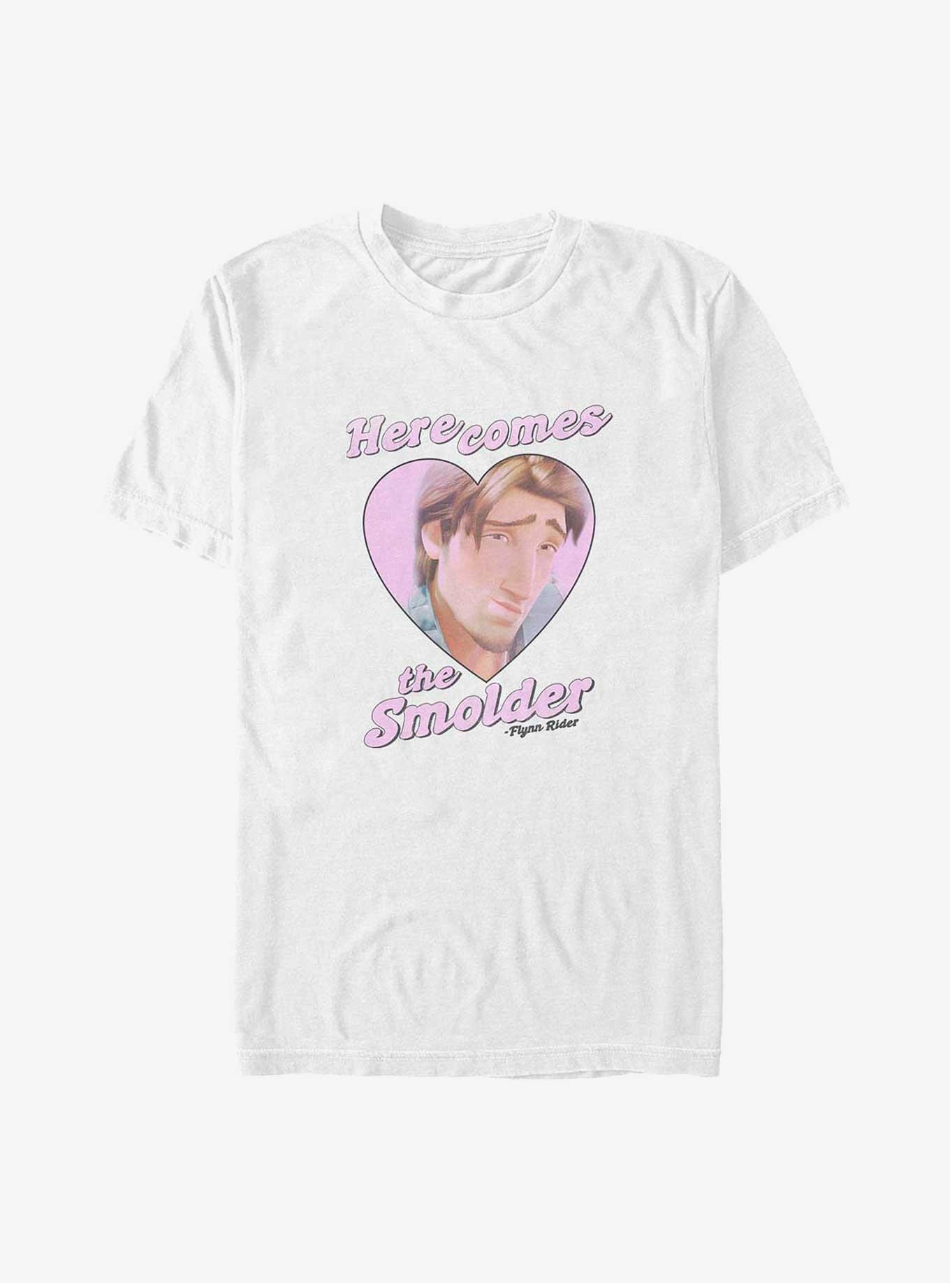 Disney Tangled Flynn Rider Here Comes The Smolder Big & Tall T-Shirt, WHITE, hi-res