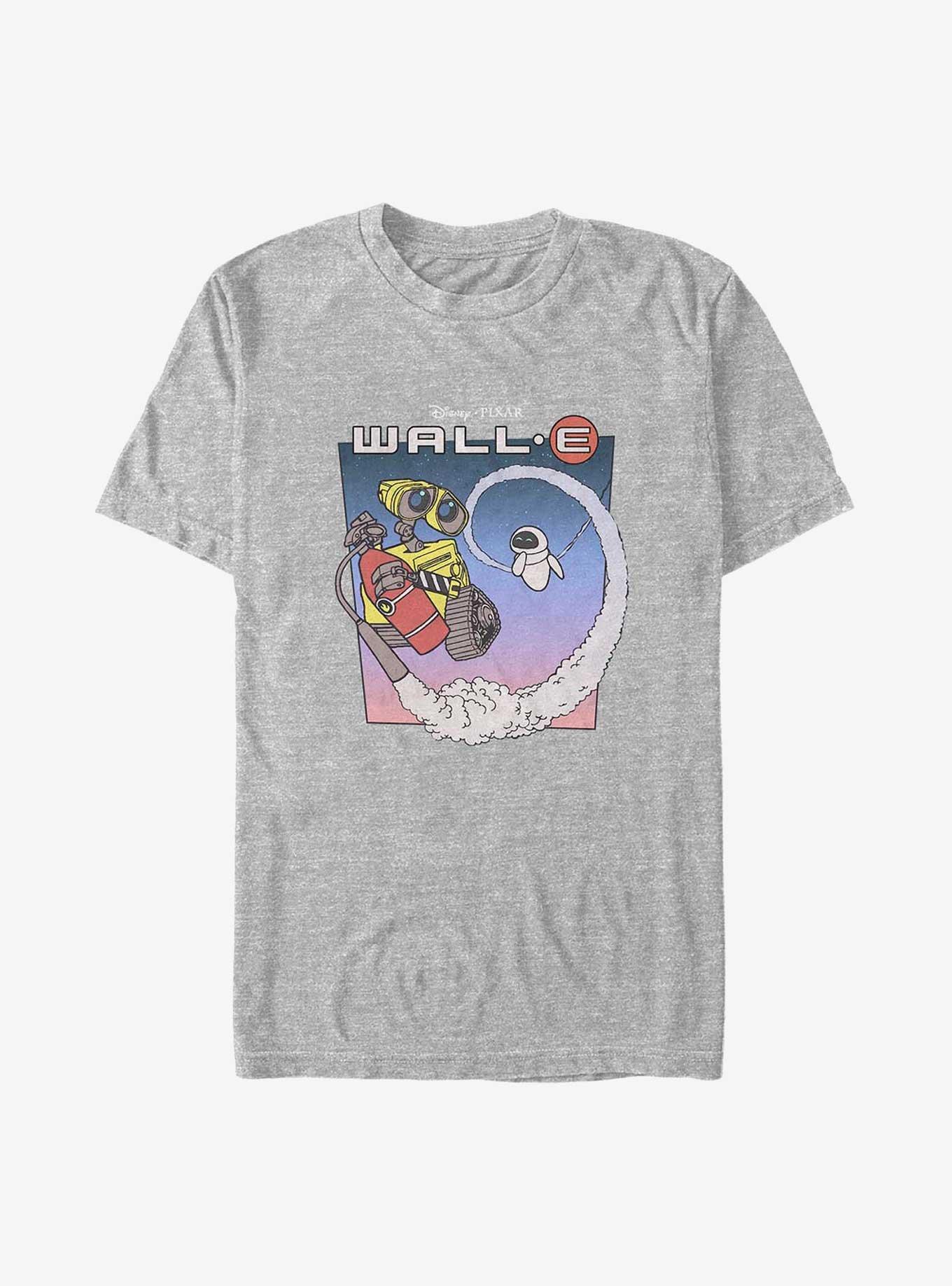 Disney Pixar Wall-E Eve and Wall-E In Space Big & Tall T-Shirt, ATH HTR, hi-res