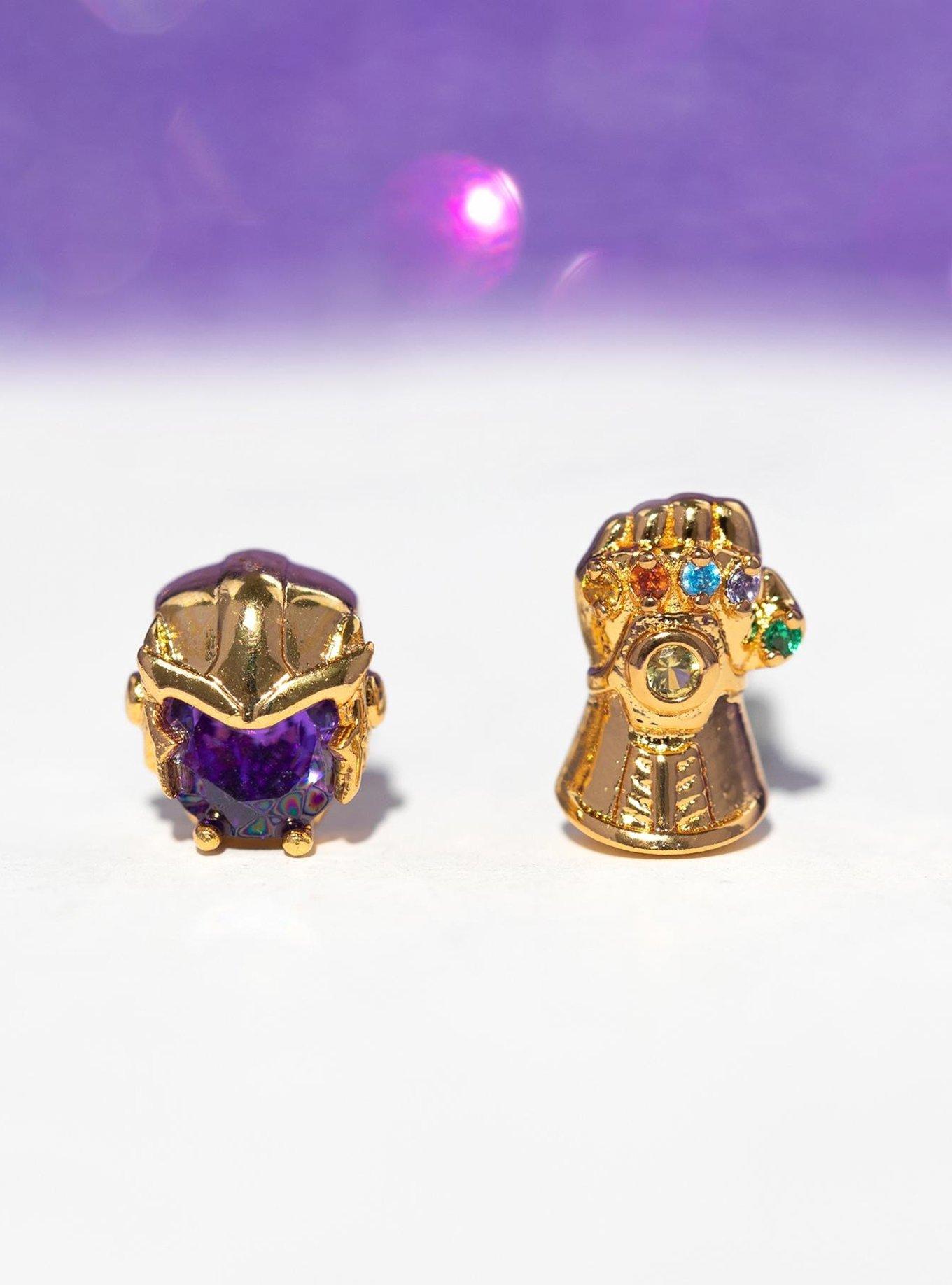 Marvel X Girls Crew Thanos Mismatch Stud Earrings, , hi-res