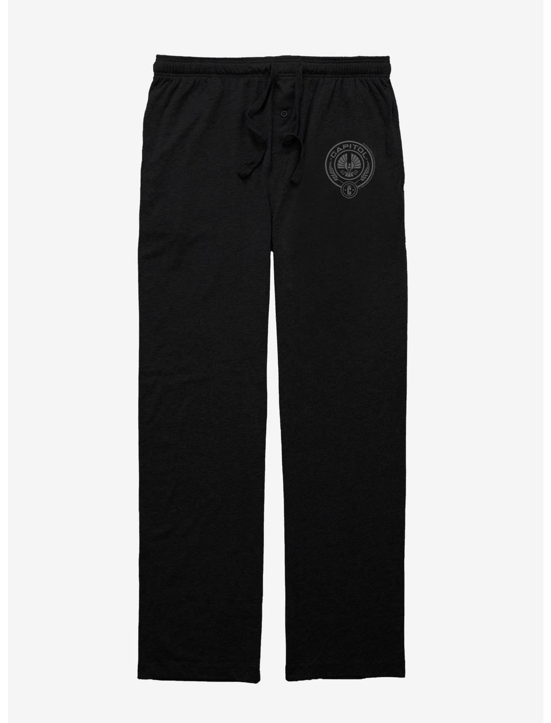 Hunger Games Capitol Emblem Pajama Pants, BLACK, hi-res