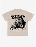 Avenged Sevenfold Life Is But A Dream Grim Reaper Boyfriend Fit Girls T-Shirt, SAND, hi-res