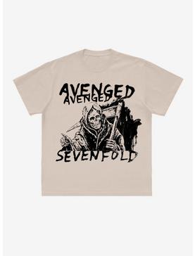 Plus Size Avenged Sevenfold Life Is But A Dream Grim Reaper Boyfriend Fit Girls T-Shirt, , hi-res