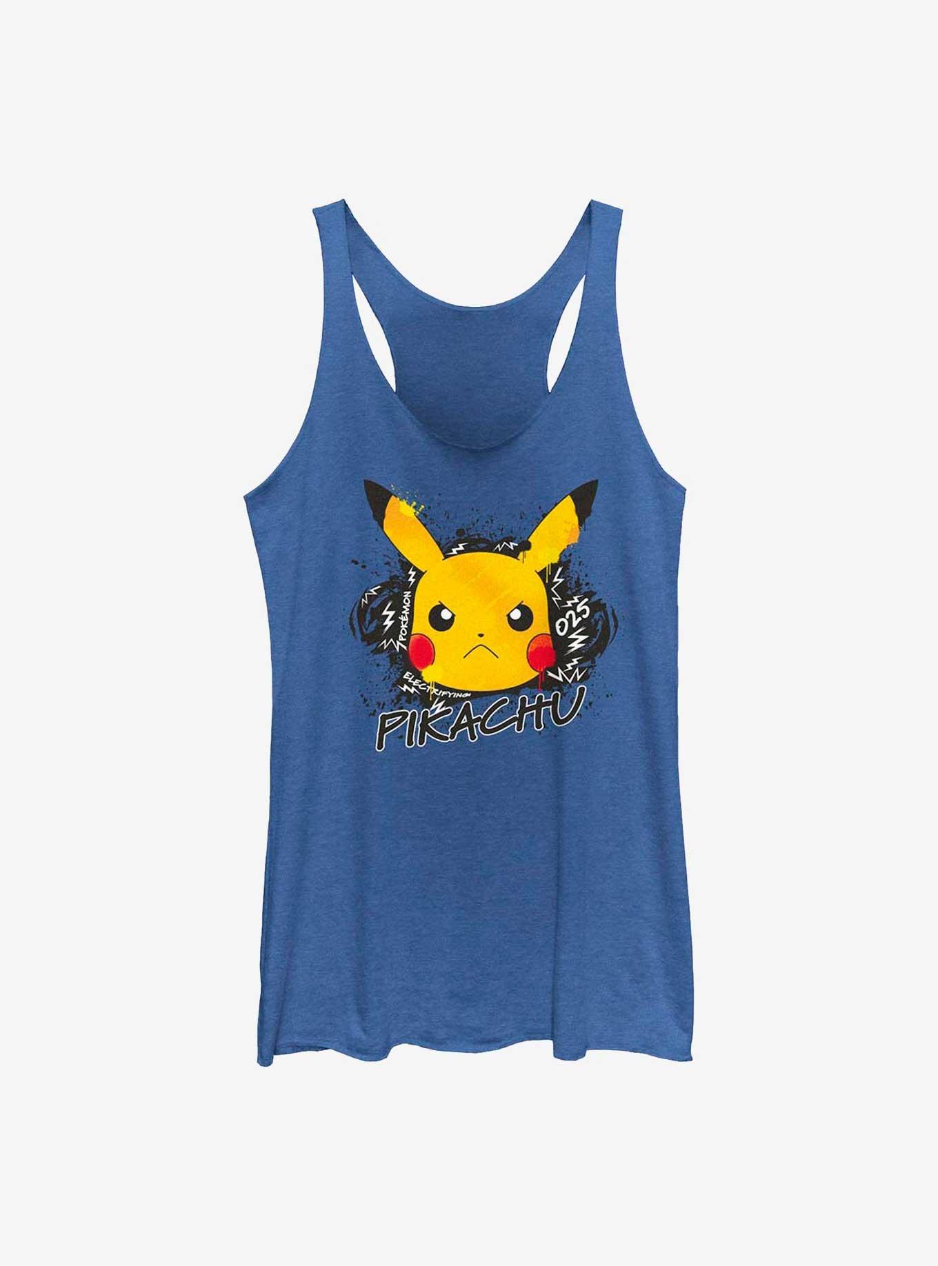 Pokemon Angry Pikachu Girls Tank, ROY HTR, hi-res