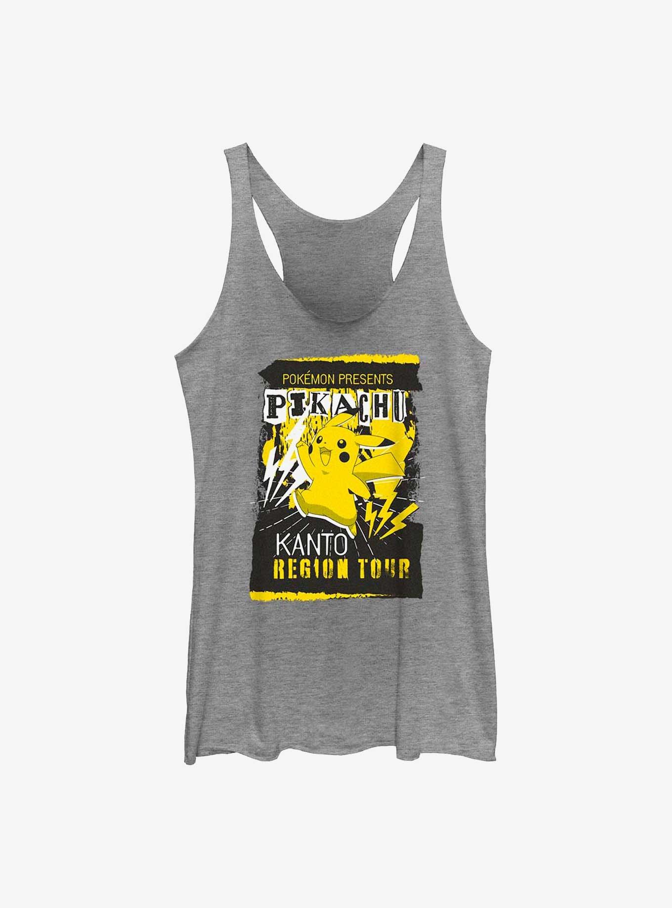 Pokemon Pikachu Kanto Region Tour Girls Tank, GRAY HTR, hi-res