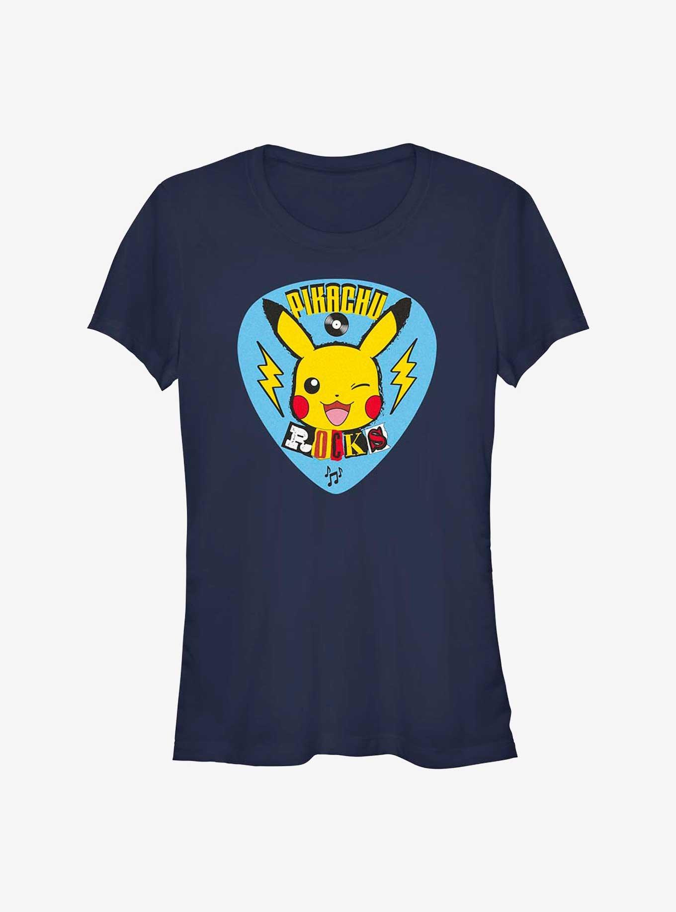 Pokemon Pikachu Rocks Girls T-Shirt, NAVY, hi-res