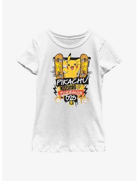 Plus Size Pokemon Pikachu Charge Up Youth Girls T-Shirt, , hi-res