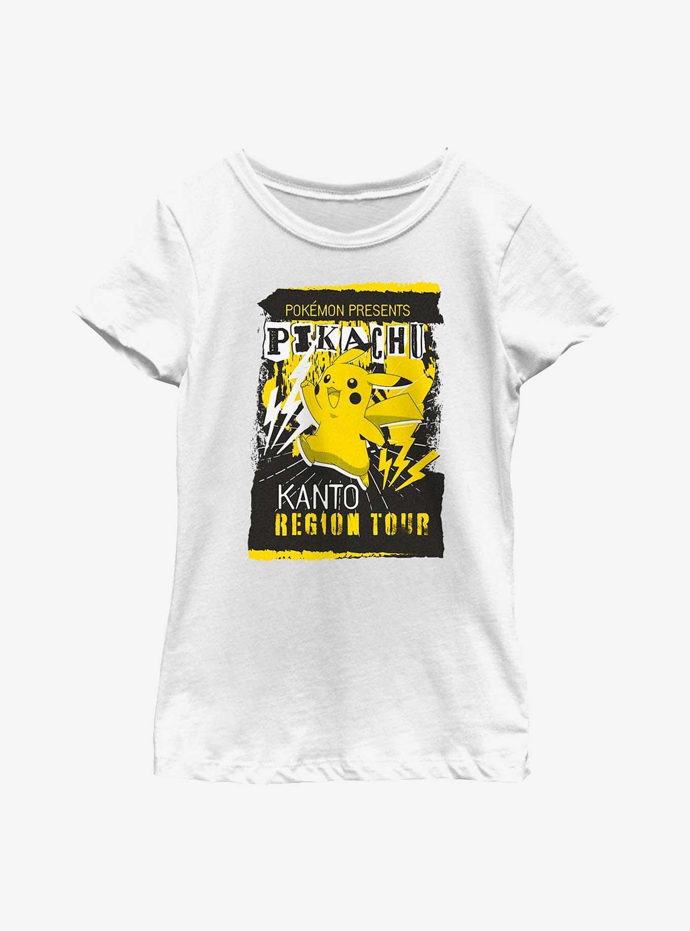 Pokemon Pikachu Kanto Region Tour Youth Girls T-Shirt, WHITE, hi-res