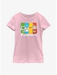 Pokemon New Friends Youth Girls T-Shirt, PINK, hi-res
