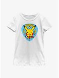 Pokemon Pikachu Rocks Youth Girls T-Shirt, WHITE, hi-res