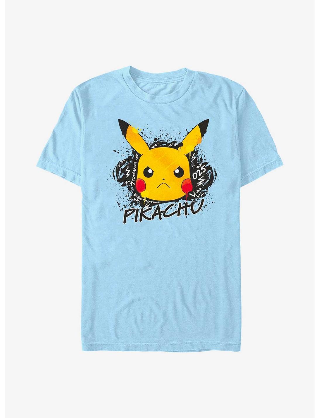 Pokemon Angry Pikachu T-Shirt, LT BLUE, hi-res