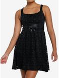 Cosmic Aura Black Lace Sweetheart Dress, BLACK, hi-res