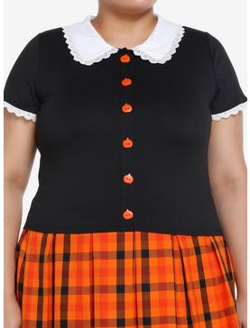 Sweet Society Pumpkin Collared Girls Top Plus Size, , hi-res