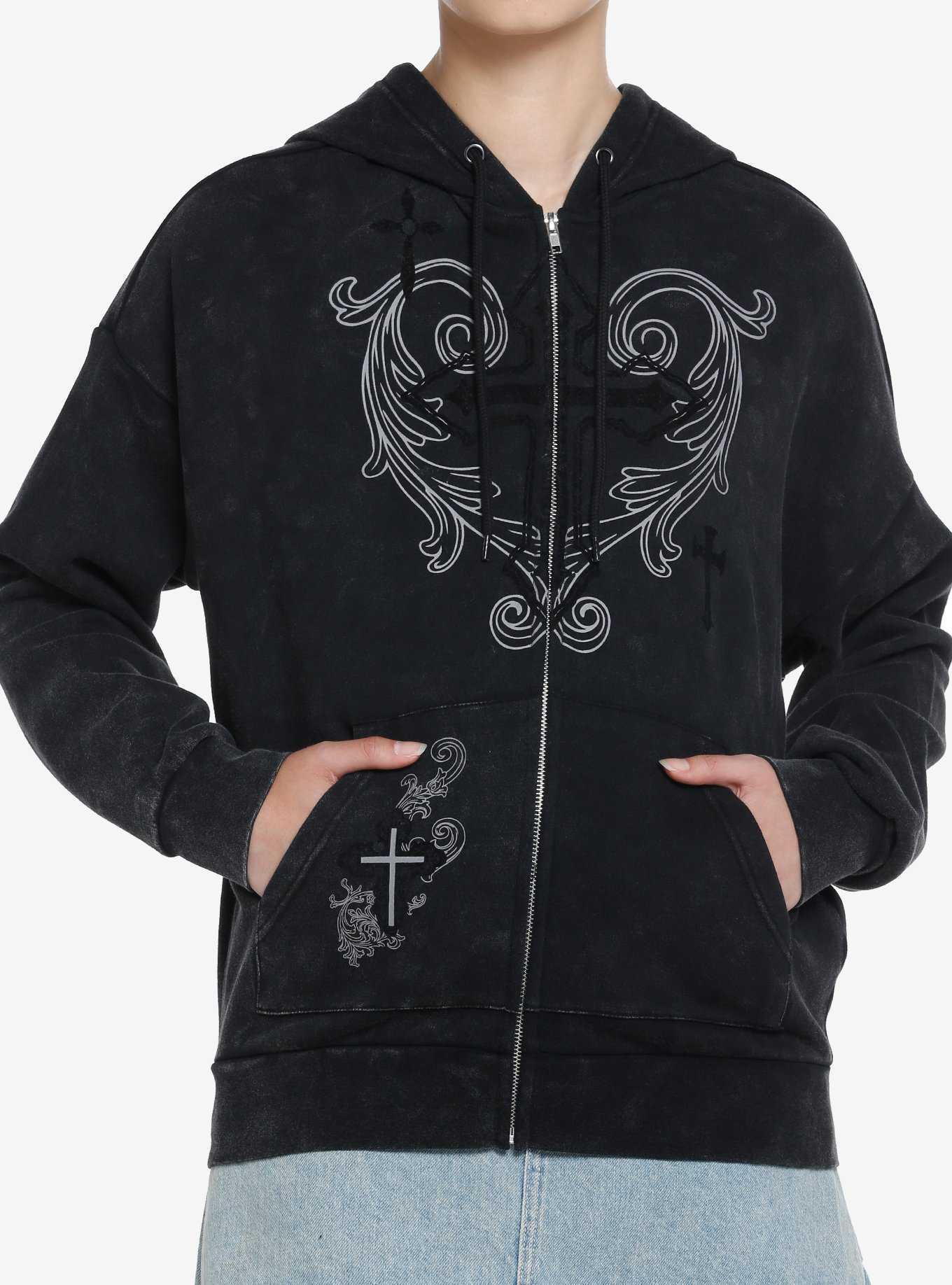 Zip up discount hoodies hot topic