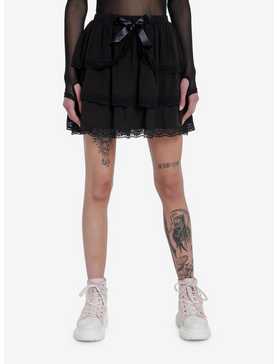 Sweet Society Black Lace Petticoat Skirt, , hi-res