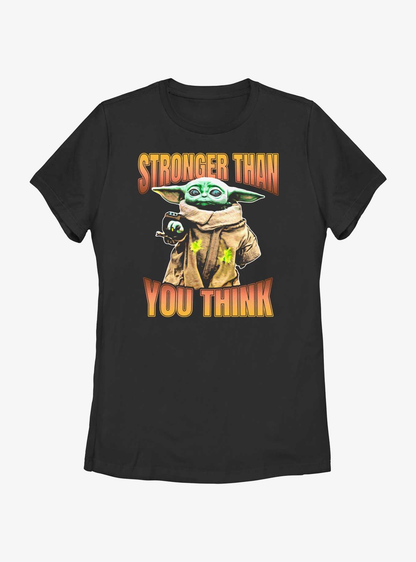 Star Wars The Mandalorian Grogu Stronger Than You Think Womens T-Shirt, , hi-res