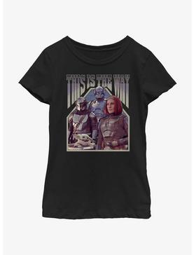 Star Wars The Mandalorian Squad Din Djarin Grogu Paz Vizsla & Bo-Katan Youth Girls T-Shirt BoxLunch Web Exclusive, , hi-res