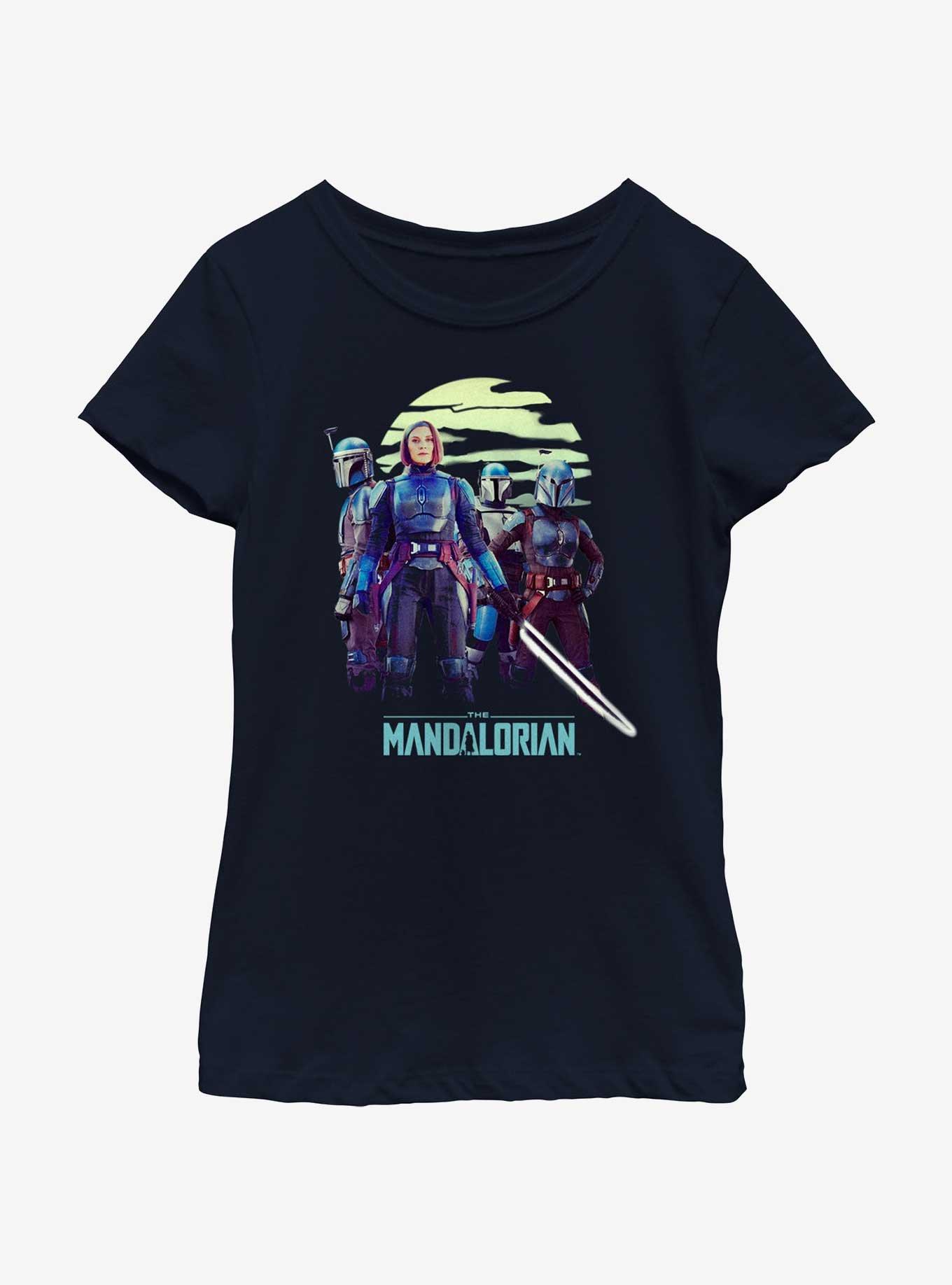 Star Wars The Mandalorian Bo-Katan Reigns Again Youth Girls T-Shirt BoxLunch Web Exclusive, , hi-res