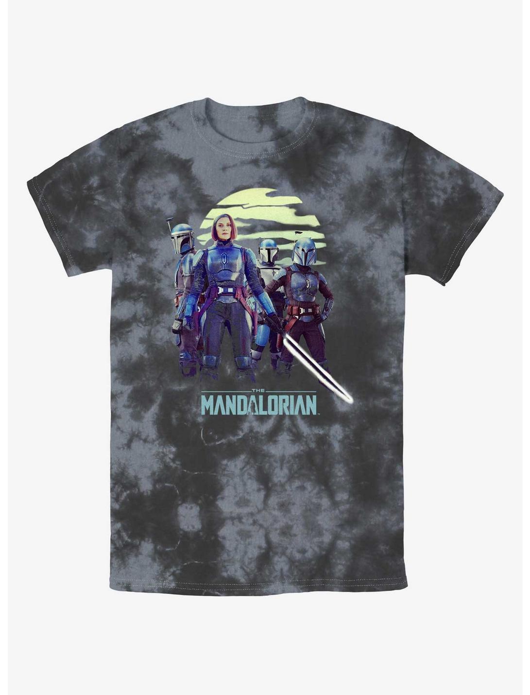 Star Wars The Mandalorian Bo-Katan Reigns Again Tie-Dye T-Shirt BoxLunch Web Exclusive, BLKCHAR, hi-res