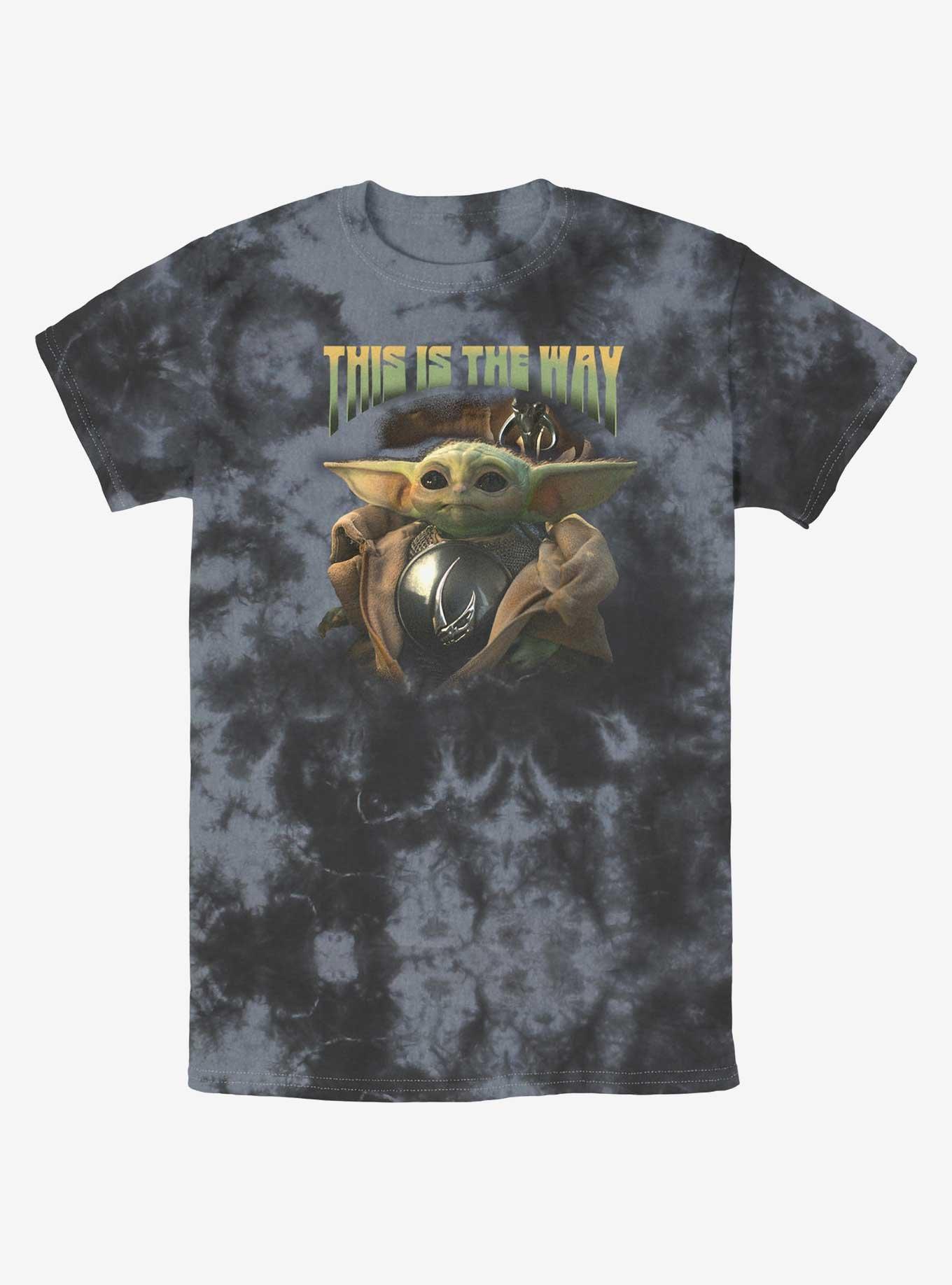 Star Wars The Mandalorian Grogu Clan of Two Tie-Dye T-Shirt BoxLunch Web Exclusive, BLKCHAR, hi-res