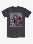 Star Wars The Mandalorian Squad Din Djarin Grogu Paz Vizsla & Bo-Katan Mineral Wash T-Shirt BoxLunch Web Exclusive, BLACK, hi-res