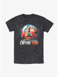 Star Wars The Mandalorian Captain Teva Mineral Wash T-Shirt, BLACK, hi-res