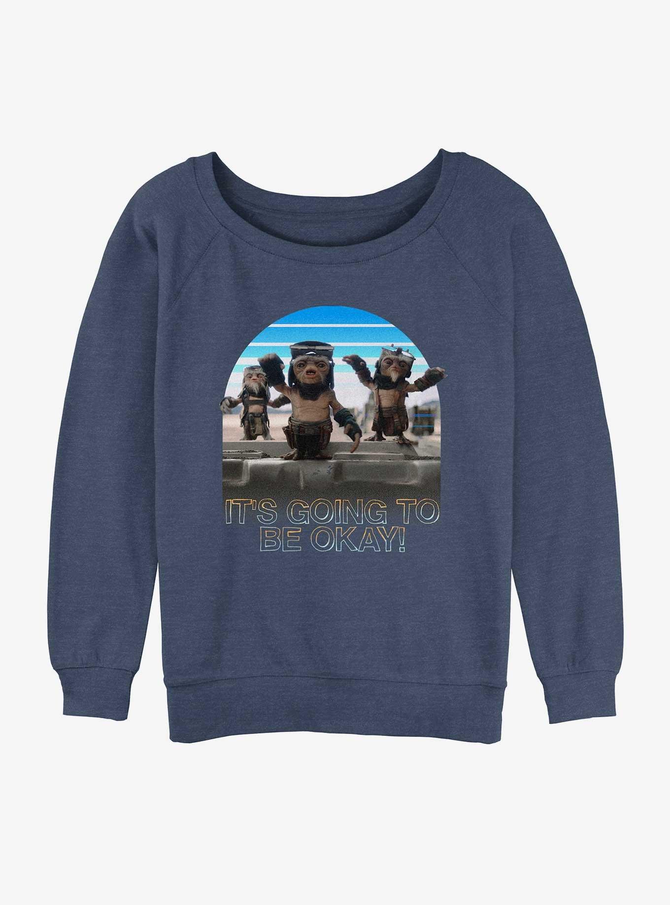 Star Wars The Mandalorian Anzellans Say It's Going To Be Okay Womens Slouchy Sweatshirt, , hi-res