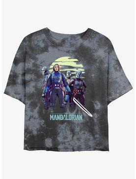 Star Wars The Mandalorian Bo-Katan Reigns Again Tie-Dye Womens Crop T-Shirt BoxLunch Web Exclusive, , hi-res