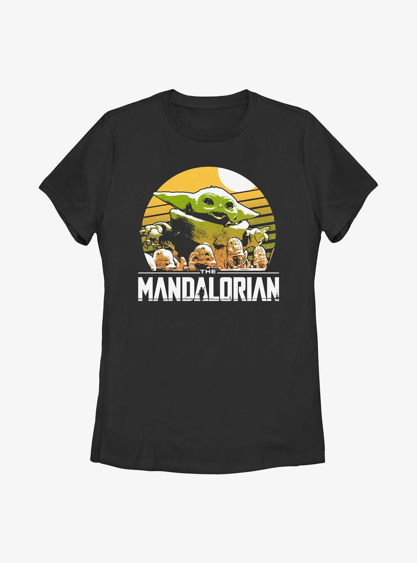 Star Wars The Mandalorian Grogu Playing With Stone Crabs Womens T-Shirt, , hi-res