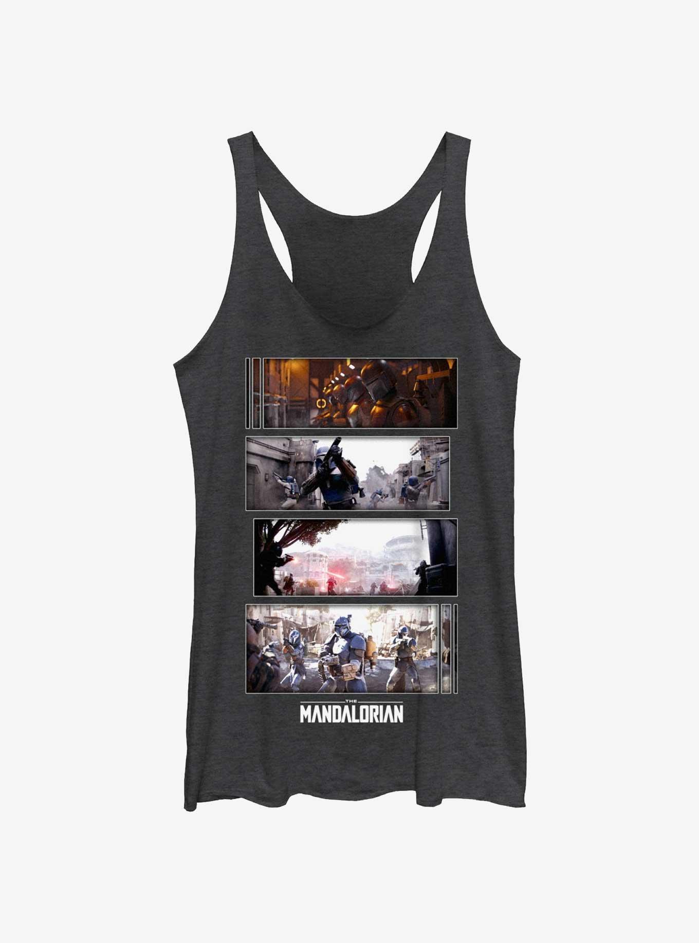 Star Wars The Mandalorian Battle Sequence Womens Tank Top, , hi-res
