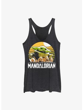 Star Wars The Mandalorian Grogu Playing With Stone Crabs Womens Tank Top, , hi-res
