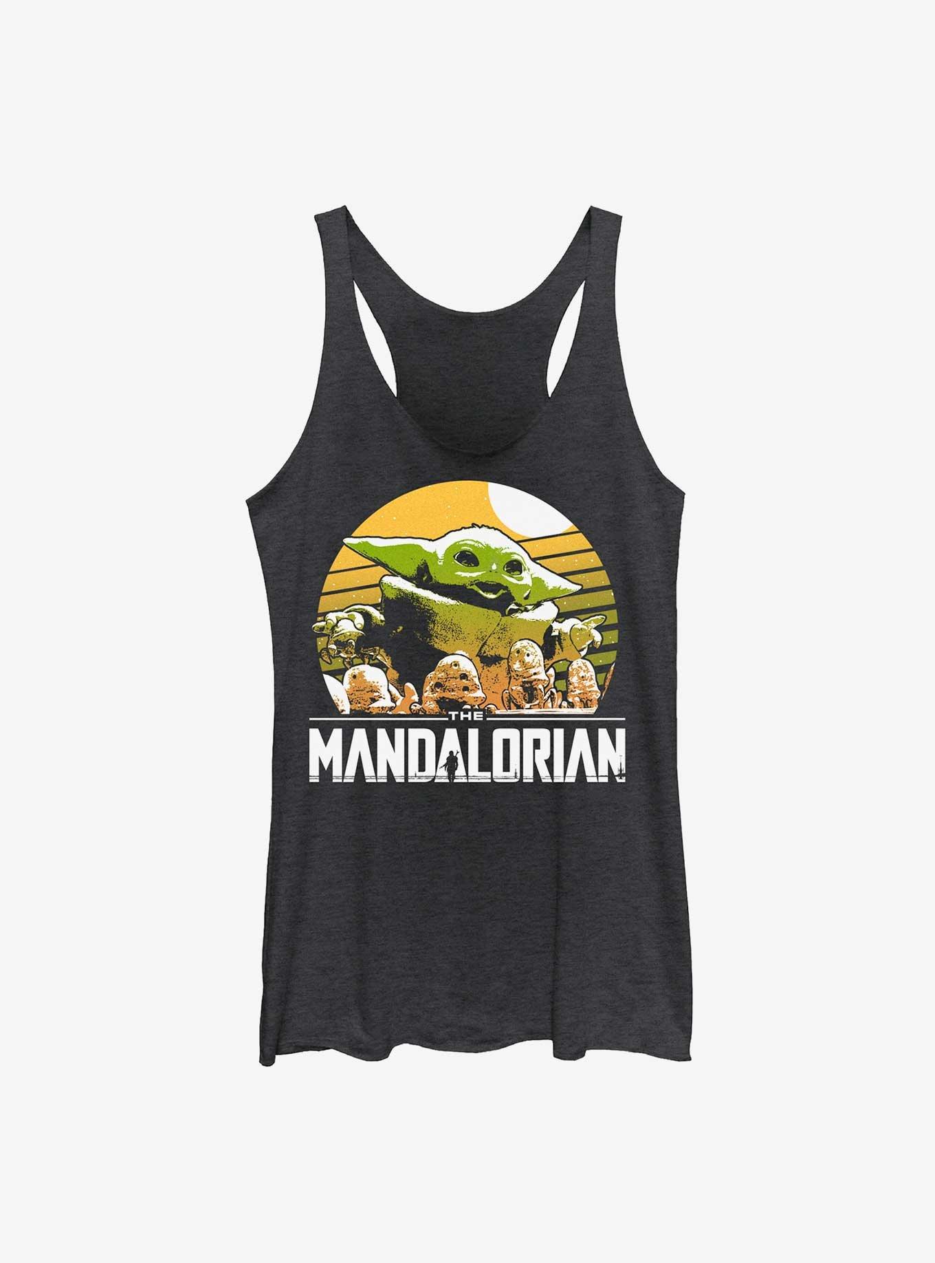 Star Wars The Mandalorian Grogu Playing With Stone Crabs Womens Tank Top, , hi-res