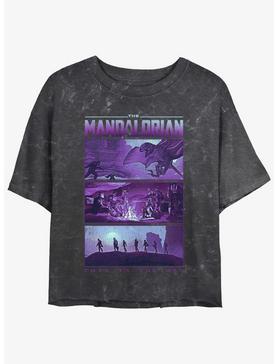 Plus Size Star Wars The Mandalorian Rescue of the Foundling Mineral Wash Womens Crop T-Shirt, , hi-res